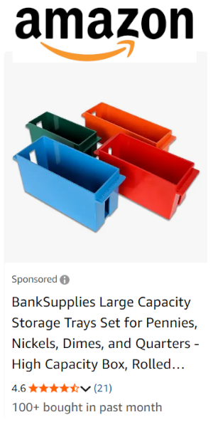 Coin Storage Trays